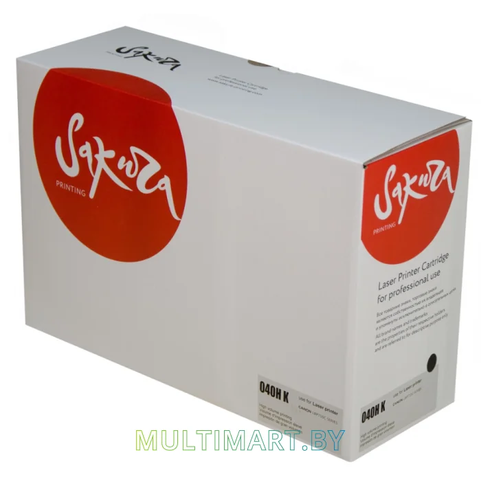 Картридж Sakura Printing SACRG040HBK (аналог Canon 040HBK)